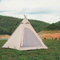 خيمة قماش قطنية للتخييم 1000 مم من 3 إلى 4 أشخاص على شكل هرم خيمة مظلة مستدقة
